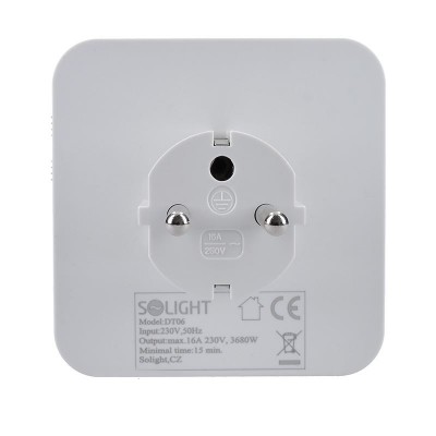 Solight časový spínač, 24 h., vypínač, 1 režim - foto č. 7