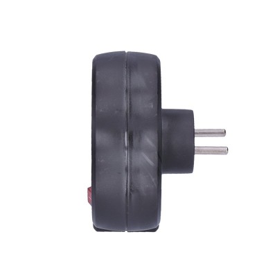 Solight rozbočka, 3 x 10A, černá, vypínač - foto č. 3