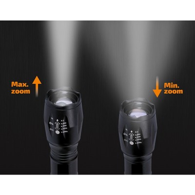 Solight LED nabíjecí svítilna, 300lm, Cree, zoom, power banka, Li-Ion - foto č. 5