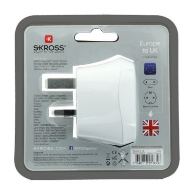 SKROSS cestovní adaptér do Velké Británie, typ G - foto č. 7