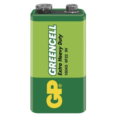 Zinková baterie GP Greencell 9V (6F22), 1 ks (1 ks) - foto č. 3