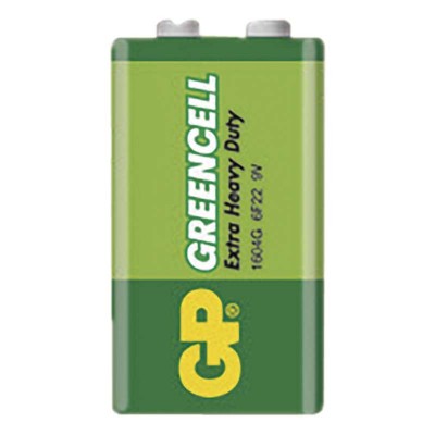 Zinková baterie GP Greencell 9V (6F22), 1 ks (1 ks) - foto č. 6