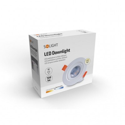 Solight LED podhledové světlo bodové, 9W, 720lm, 4000K, kulaté, bílé - foto č. 4