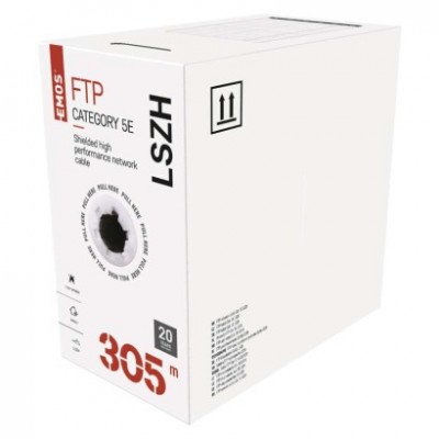 Datový kabel FTP CAT 5E LSZH, 305m (305 m) - foto č. 7