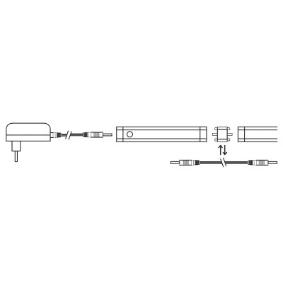Solight LED dotykové podlinkové a nábytkové svítidlo stmívatelné, 2x 5W, 4100K, 2x 50cm - foto č. 5