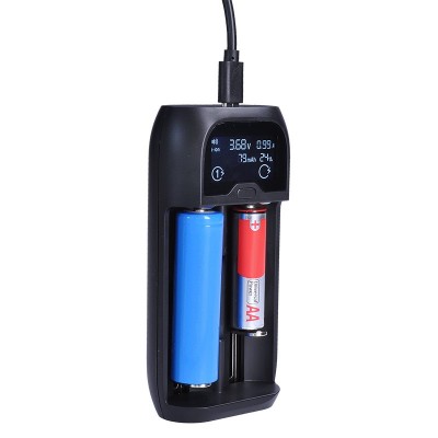 Solight nabíječka baterií Li-Ion, LiFePO4, Ni-MH/CD, AA, AAA, 18650, 2000mA, 2 kanály, LCD displej - foto č. 2