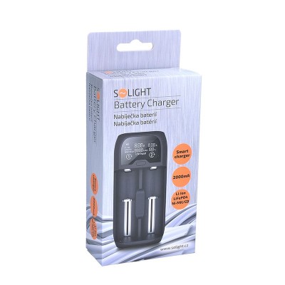 Solight nabíječka baterií Li-Ion, LiFePO4, Ni-MH/CD, AA, AAA, 18650, 2000mA, 2 kanály, LCD displej - foto č. 5