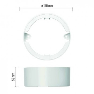 Rámeček pro přisazenou montáž nouzového svítidla ORSU (1 ks) - foto č. 6