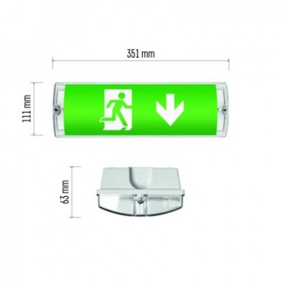 LED Nouzové svítidlo NESSI 3W 3h IP65 (1 ks) - foto č. 20